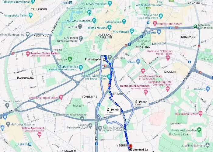 公寓 Veerenni Studio, Modern & Central. 塔林